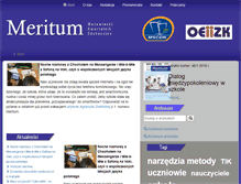 Tablet Screenshot of meritum.mscdn.edu.pl